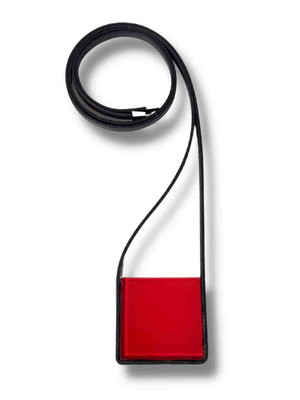 Colar square vermelho