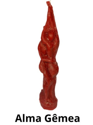 Vela de magia alma gêmea mod. 1 - 18cm