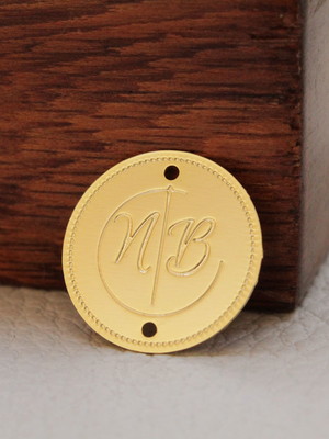 Tag de metal redonda (2x2cm) 500un.