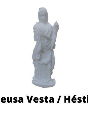 Vela deusa vesta / héstia - 11cm