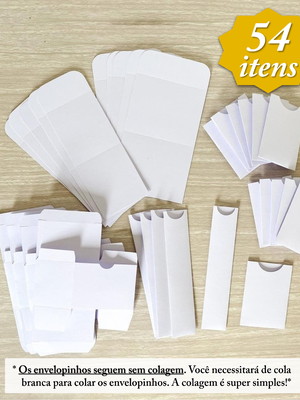 Kit toalete banheiro branco (54 itens) sem personalização