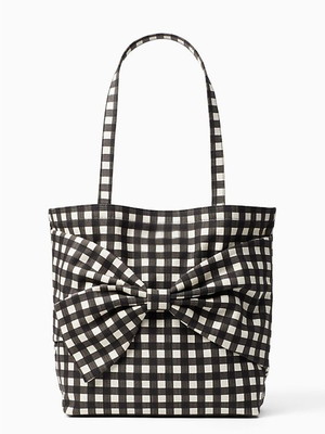 Bolsa xadrez laço com forro e zíper exclusivo