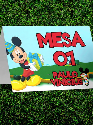 Agradecimento de mesa com numeração 15 anos casamento lindo