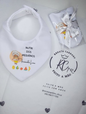 Babador bandana personalizado (kit com 5 unidades)