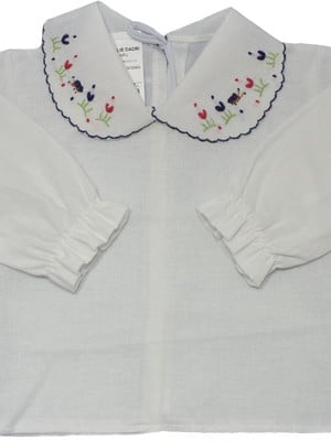 Pagao cambraia bordado mao kit com 3 unidades cores sortida