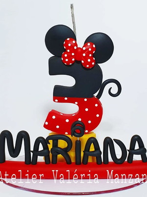 Vela personalizada minnie