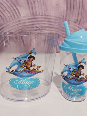 Kit pipoca com twister 300ml aladdin