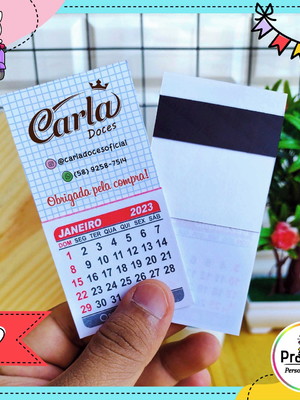 Mini calendário personalizado 2024 - lembrancinha e brinde