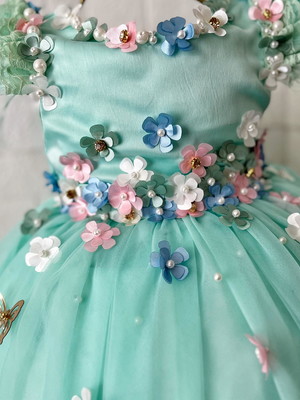 Vestido jardim encantado das borboletas
