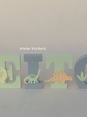 Nome madeira com dinossauros 6 letras 01!