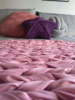 Manta peseira - cama solteiro pronta entrega