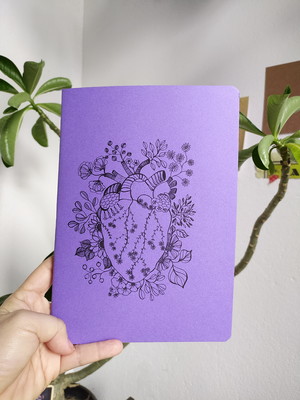 Caderno corazon a5