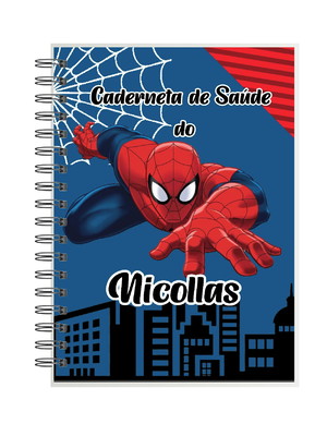 Caderneta de saúde homem aranha