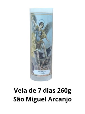 Vela de 7 dias 260g - são miguel arcanjo