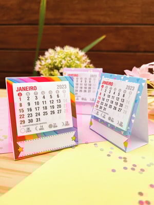 Mini calendário de mesa 7 x 7 - 2025