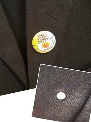 Imã para roupas - button para roupa com duplo imã