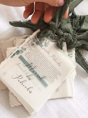 Manual de padrinhos verde musgo