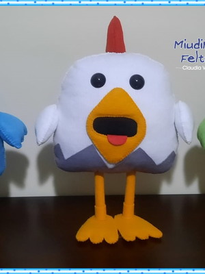 Chicken gun game em feltro