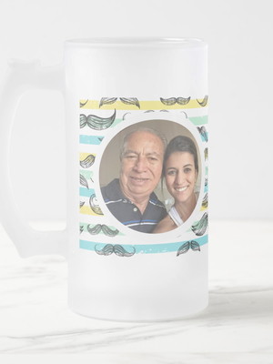 Copo chopp cerveja 475ml com foto presente criativo homem