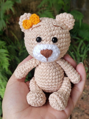 Urso baby newborn fotografia amigurumi
