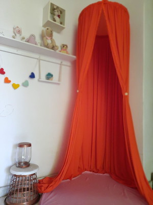 Tenda laranja montessoriana quarto bebê infantil l