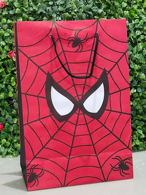 60 sacolinha de papel homem aranha