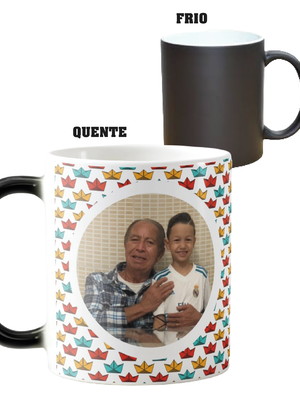 Caneca mágica presente masculino com foto amigo secreto