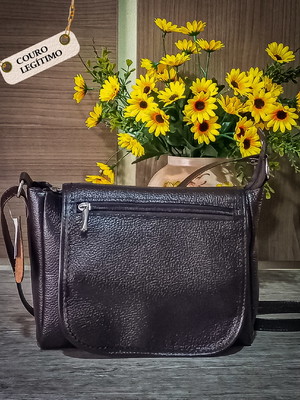 Bolsa lia modas (ref 302) couro legítimo