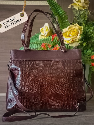 Bolsa lia modas (ref 416) couro legítimo
