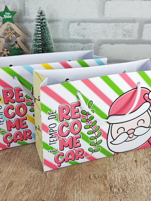 Sacola personalizada natal