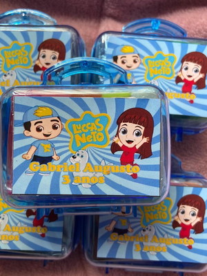 Kit mini maletinha de massinha de modelar lucas neto