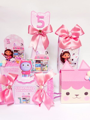 Kit personalizado casa mágica da gabby (20 caixas)