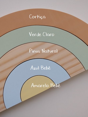 Arco iris em pinus