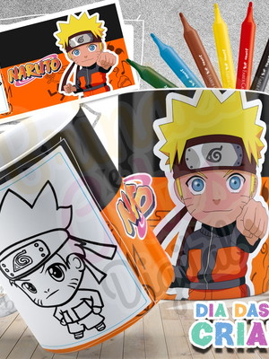 Caneca em polímero naruto