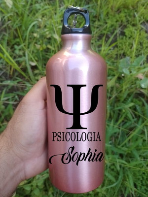 Squeeze garrafa personalizada 600ml psicologia