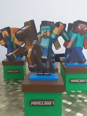 Centro de mesa minecraft