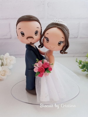 Noivinhos biscuit casamento