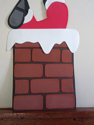 Papai noel na chaminé