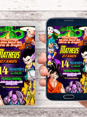 Convite virtual - dragon ball 03