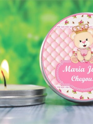 Latinhas com vela aromaticas para evento ou festas