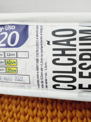 Colchão oval para moisés ou trocador 65x35x7