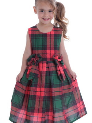 Vestido xadrez infantil