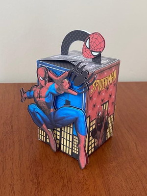 Caixa alça alta homem aranha