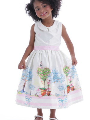 Vestido de festa infantil jardim encantado