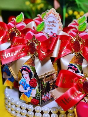 Kit festa branca de neve luxo supremo