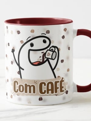Caneca com café sem café meme bentô divertida