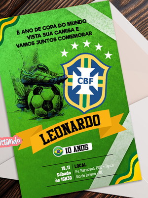 Convite digital futebol copa do mundo 010