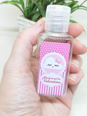 Frasco para álcool gel personalizado - 40ml nascimento