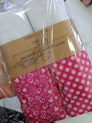 Kit pano de prato pink com 2