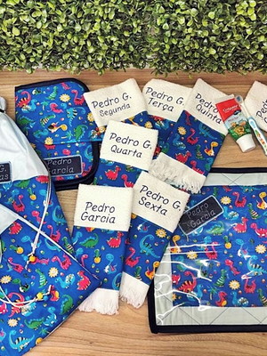 Kit volta as aulas escolar personalizado 13 peças
